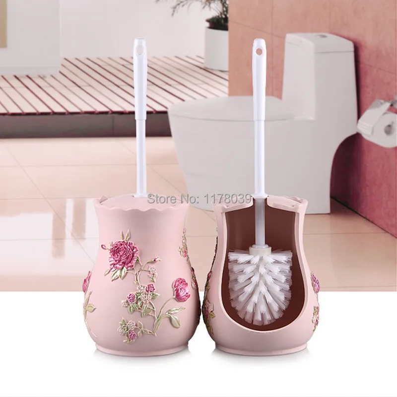 Fashion art Creative bathroom Toilet Brush Set,Resin toilet Brush Holders,Floor-standing toilet cleaning brushes,J16170