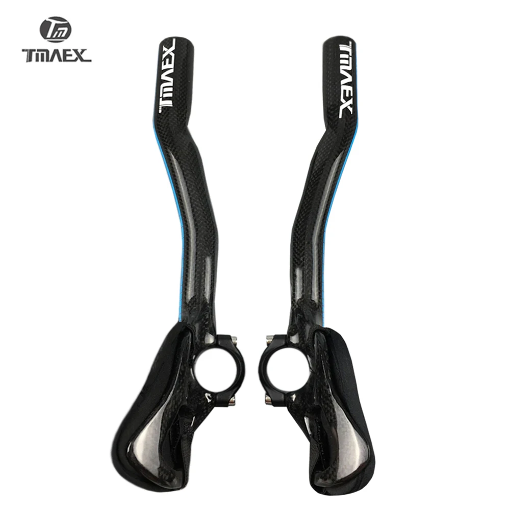 مقود كربون TMAEX-3K، دراجة الطريق، الدراجات الجبلية، شريط TT، لامع، كربون كامل، مقود مسند الدراجة، خفيف للغاية ممتد #3