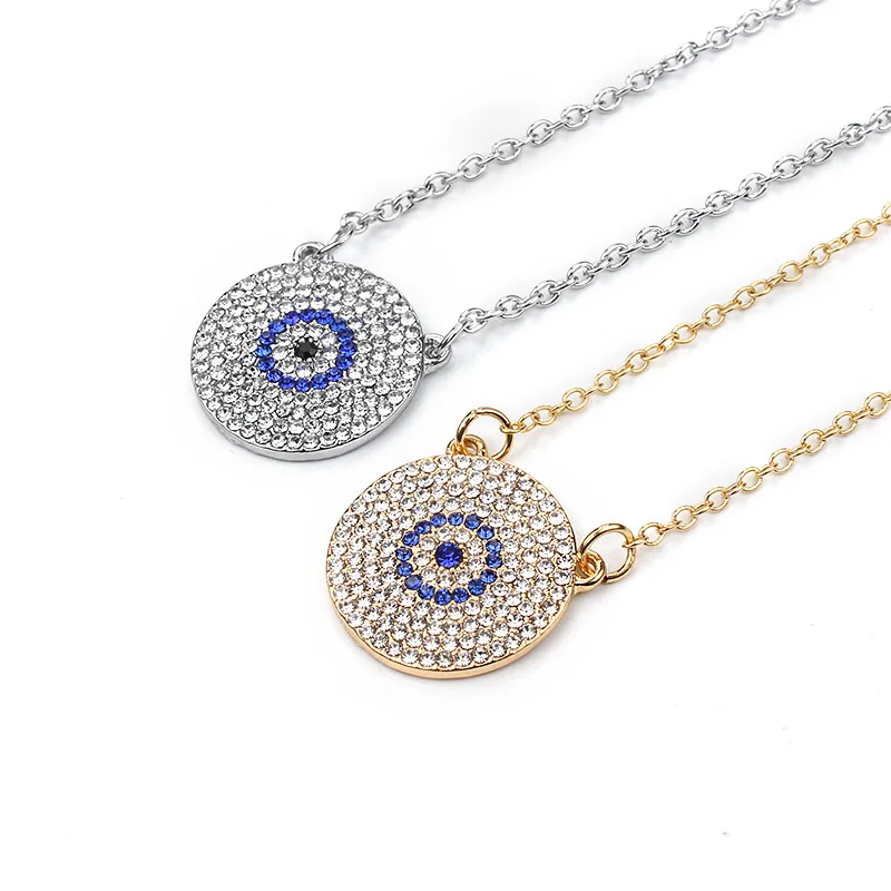 Evil Eye Pendants Necklaces for Women Gold Silver Color Chain Necklace Women Girls Pendants Necklaces Good Luck EY164