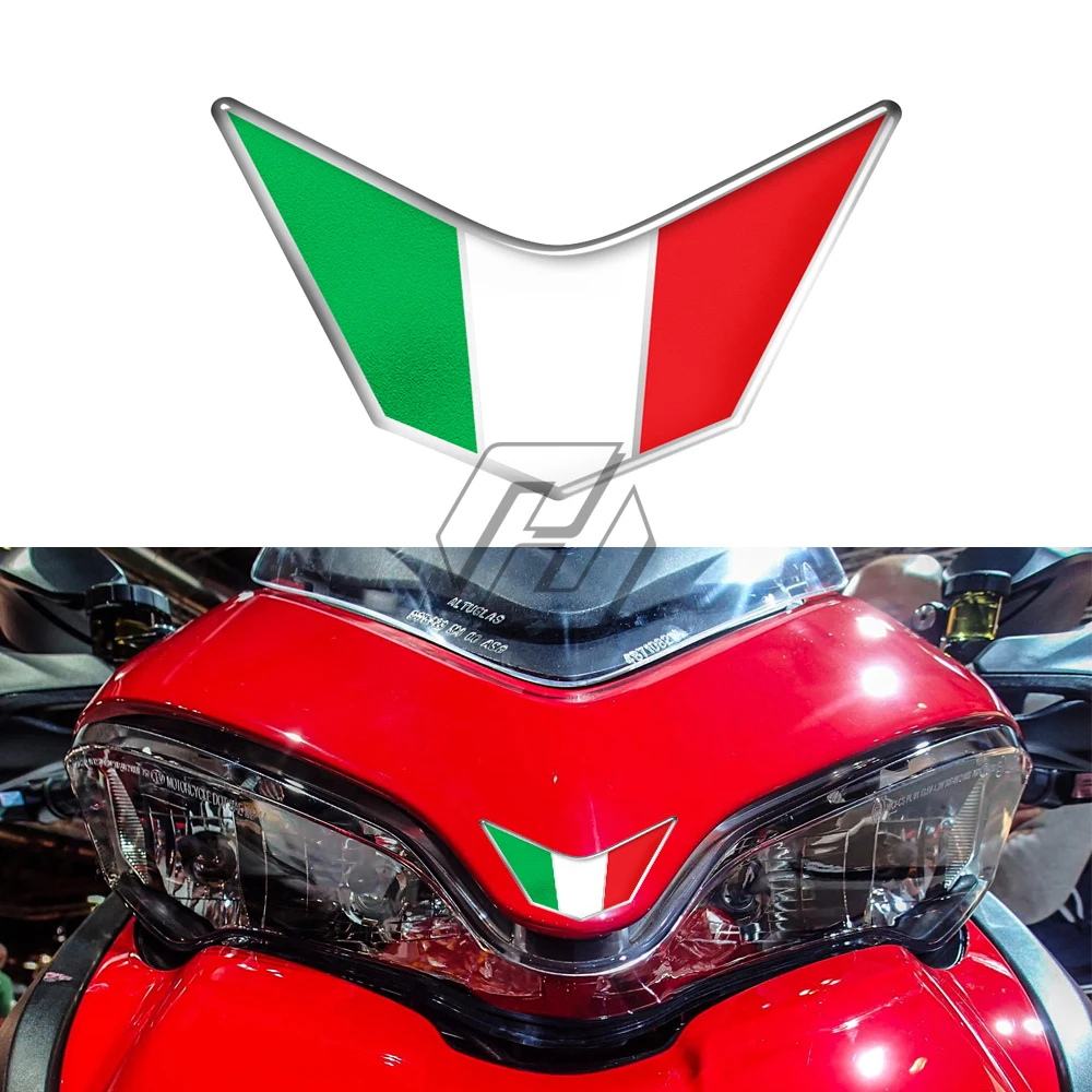 3D Resin Motorcycle Front Fairing Decals Italy Sticker Case for Ducati 959 969 1199 1299 PANIGALE V4 S R SUPERSPORT