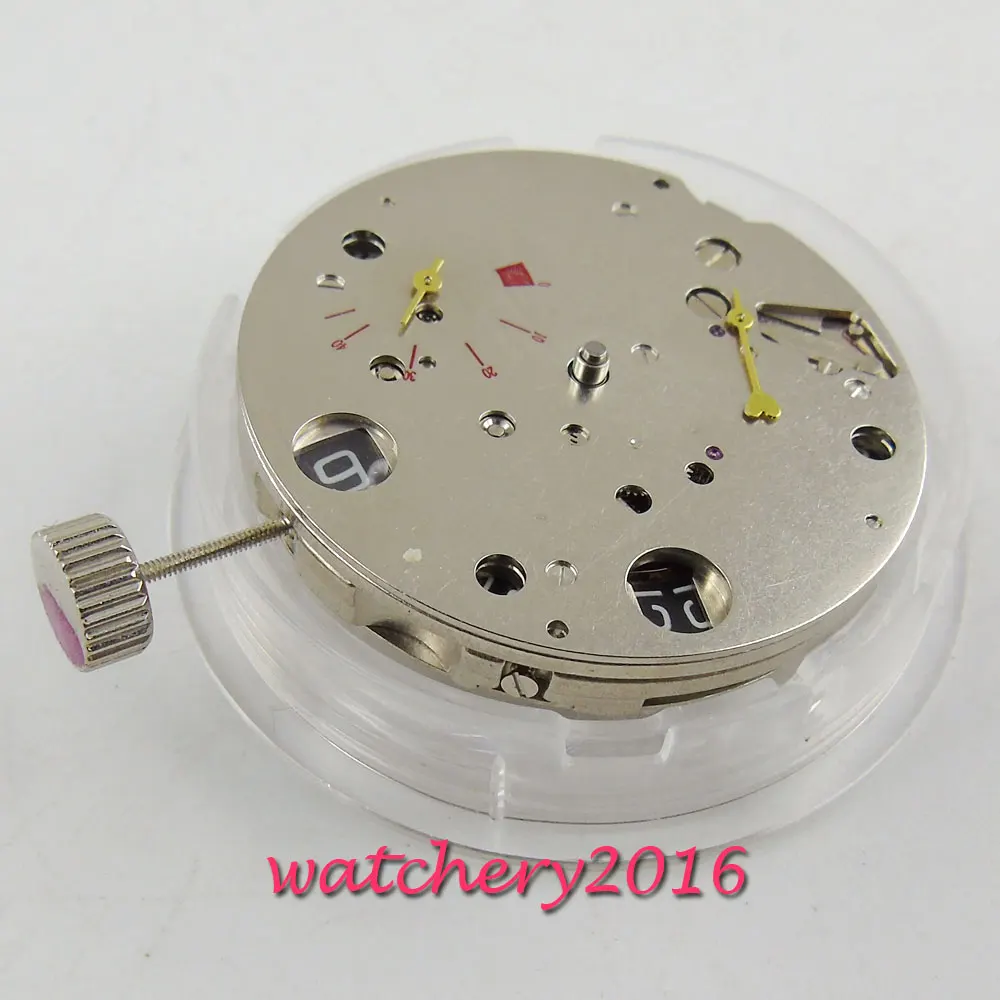 New ST 2530 Mechanical power reserve date window fit automatic movement Men's watch movement