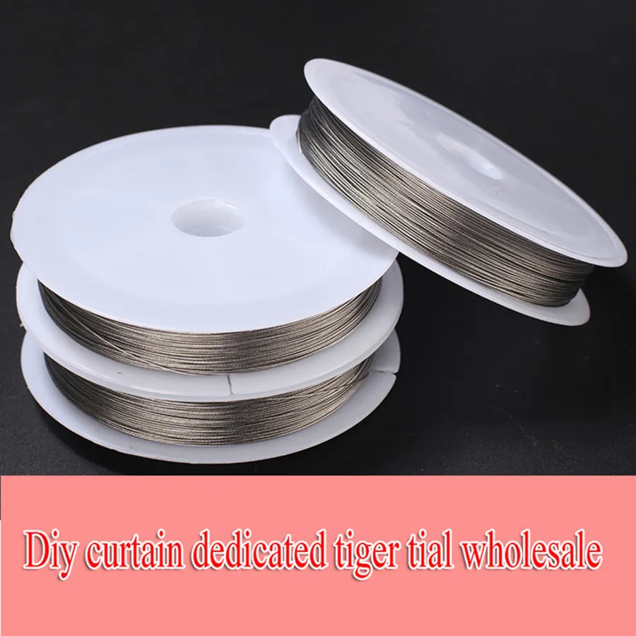 60m/lots 0.35mm/0.45mm Thin Stainless Steel Wire Sewing Thread For Necklace Jewelry Craft Curtain Beading Making Materials