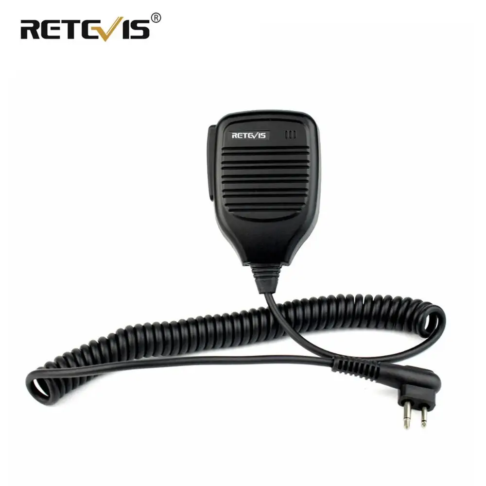 

Retevis R-321 2Pin PTT динамик микрофон для Motorola GP68 GP300 DEP450 EP450 для HYT TC-500 TC-610 аксессуары для рации