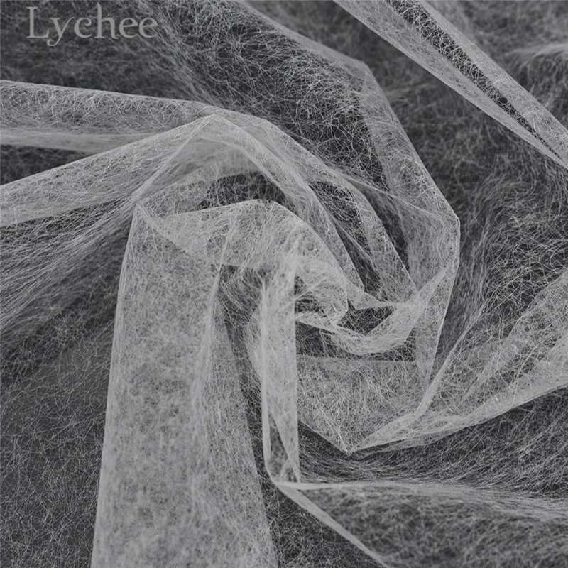 Lychee Life 1.1x1m White Interlinings High Quality Iron On Double Faced Adhesive Fabric Sewing Material Accessories For Garemets image 6