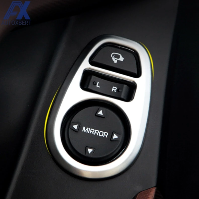 Chrome lusterko boczne regulacja przełącznik do panelu pokrętło sterowania pokrywa dla Hyundai Creta 2015 - 2019 rama wykończeniowa Bezel