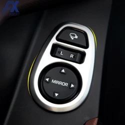 Chrome Rear View Side Mirror Adjustment Panel Switch Button Knob Control Cover For Hyundai Creta 2015 - 2019 Trim Frame Bezel