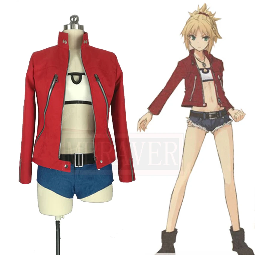 

Fate/Apocrypha FA Saber of Red Mordred Casual Outfit Cosplay Costume Custom Made Any Size