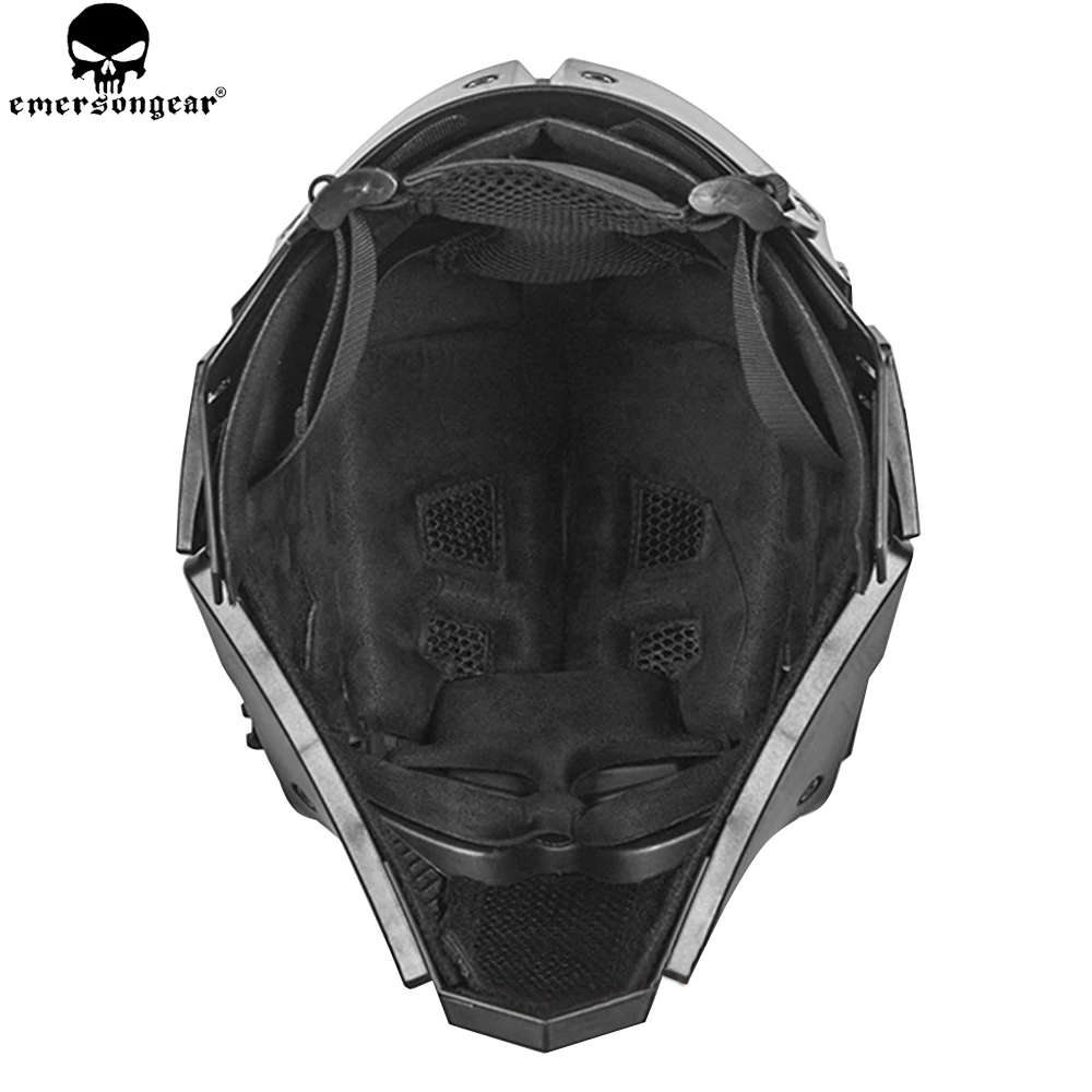 EMERSONGEAR Ronin Fan Full Mas Goggles Mask Plastic Mask 5pcs Lens one Set Protective Mask Goggle Glasses emerson Helmet BD6646