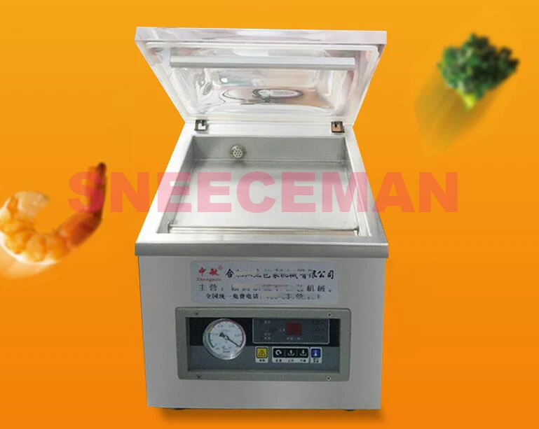 ZF-260 automatic stainless steel vacuum sealing machine dry-wet commercial food vacuum package packing sealer sealing machine