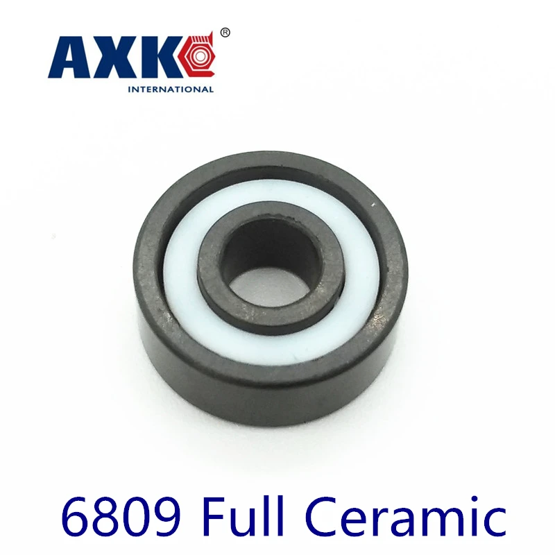 2023 Real Rolamentos Axk 6809 Full Ceramic Bearing ( 1 Pc ) 45*58*7 Mm Si3n4 Material 6809ce All Silicon Nitride Ball Bearings