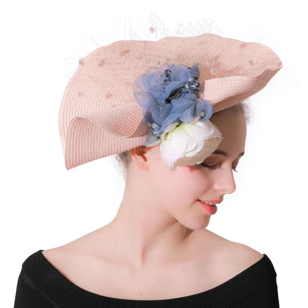 

Church Fascinators Headbands Hair Accessories Nice Bridal Veils Hats Wedding Fedora Race Event Floral Headwear New Arrival