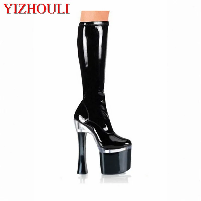 18cm  High heels soles, high heels of medium boots and high heels, submodels take photos Dance Shoes