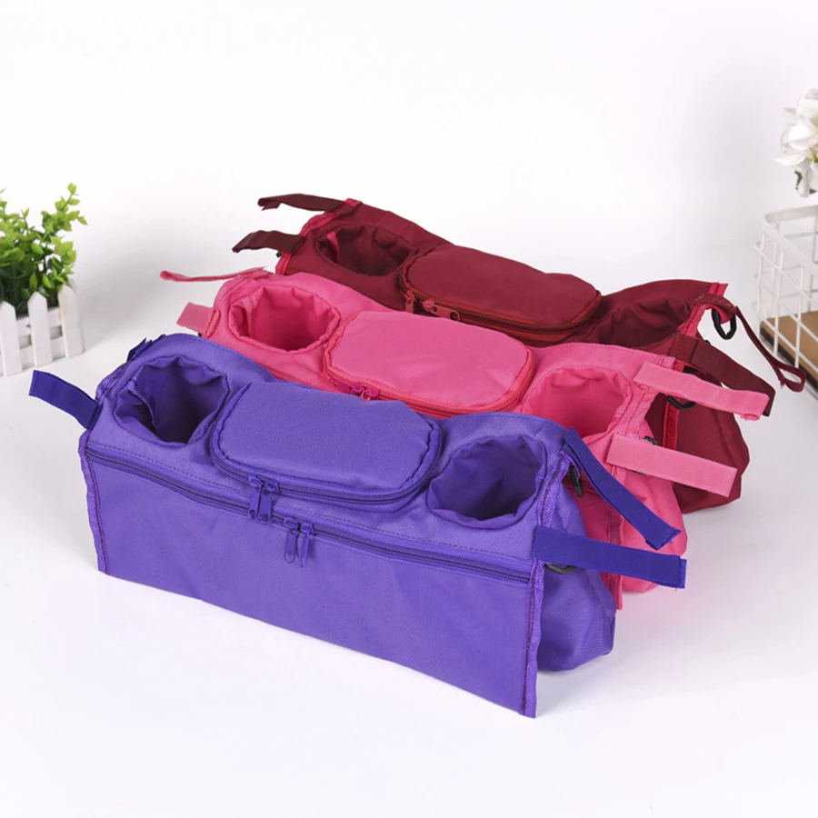 Universal Baby Stroller Accessories Bag Cup Bag Stroller Organizer Baby Carriage Pram Buggy Cart Bottle Bag Stroller Bags