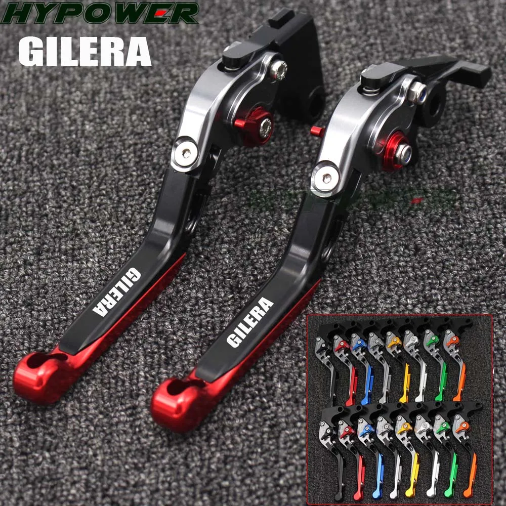 For GILERA Runner 200 2003-2008 Runner 125 1997-2002 Motorcycle Billet Aluminum Adjustable Short Left Right Brake Levers