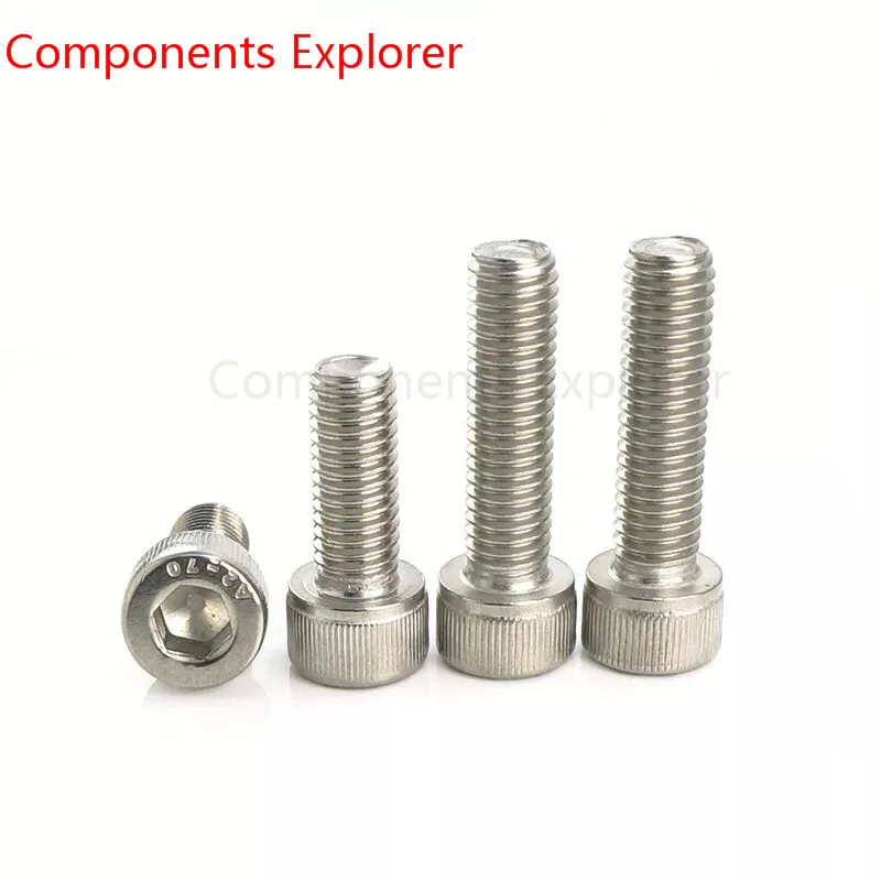 304# Stainless steel core head bolts M3/M4*8/10/12/16/20/25mm,100pcs/lot.