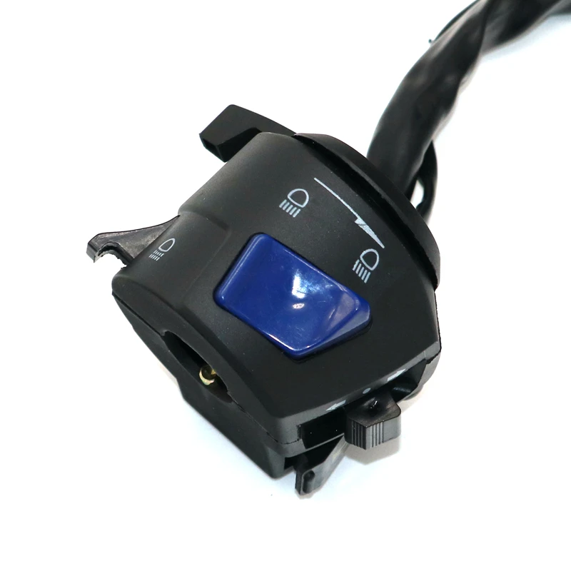 MotoLovee Motorcycle Left Right Handle Bar Switches Fog Light Horn Turn Signal Electric Start Handlebar Controller Switch
