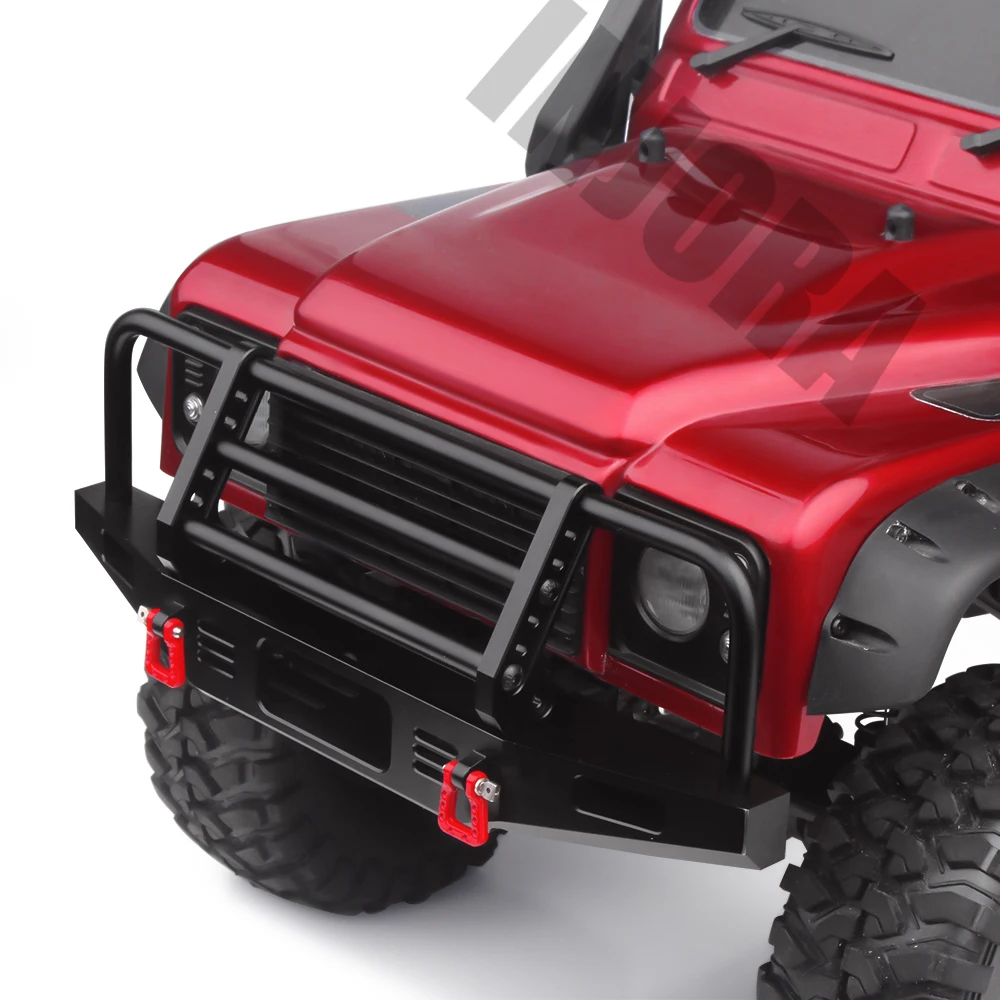 INJORA Adjustable Metal Front Bumper for 1/10 RC Crawler TRX4 Defender Axial SCX10 SCX10 II 90046 90047
