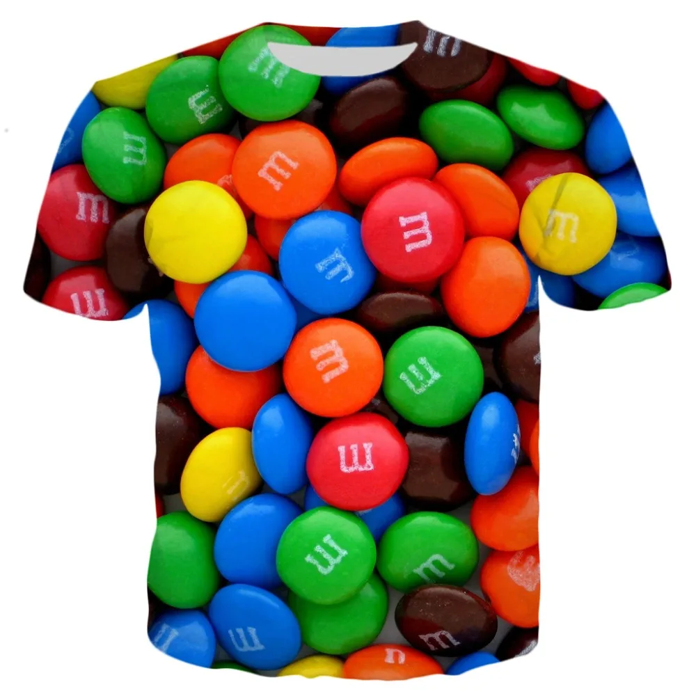 YX GIRL Camiseta de pesca 3D estampado frutas Verano 2019 - imagen 2