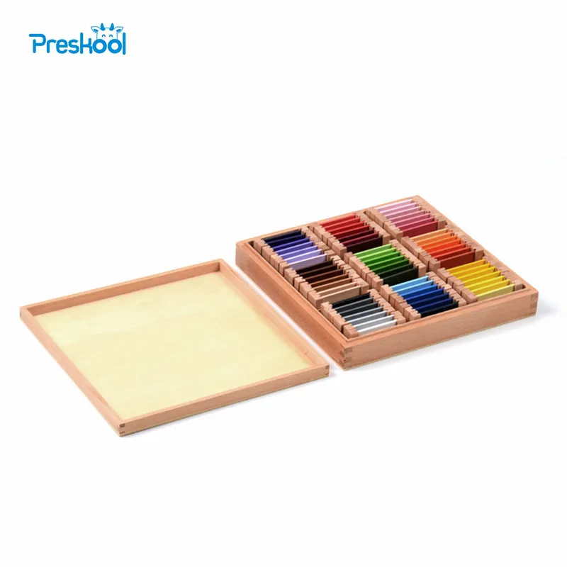 

Montessori Sensorial Wood Color Tablet 3rd Box Early Childhood Education Preschool Training Kids baby Toys Brinquedos Juguetes