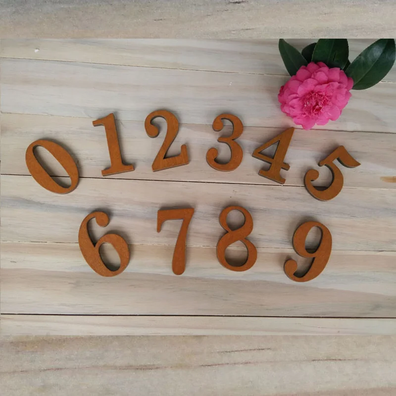 Yooap New Retro 10pcs/set Wooden Fridge Magnets Souvenir Numbers Alphabet Refrigerator Magnets Fridge Stickers Home Decoration