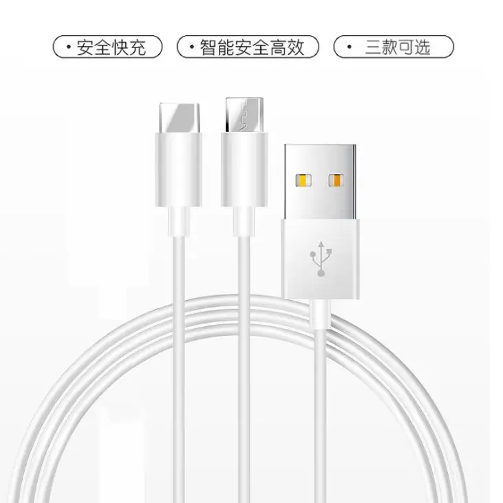 1m 2m 3m 2A USB Cable for Mobile Phone Micro USB Type-C Charger Cable for Samsung Xiaomi Charging Cable Micro USB Charger Cord