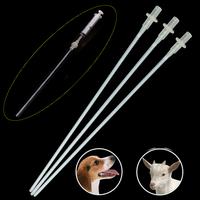 10PCS Disposable Pet Canine Artificial Insemination Pipe Plastic Dog Sheep Pipes Sperm Semen Breeding Mating Duct Catheter Tube