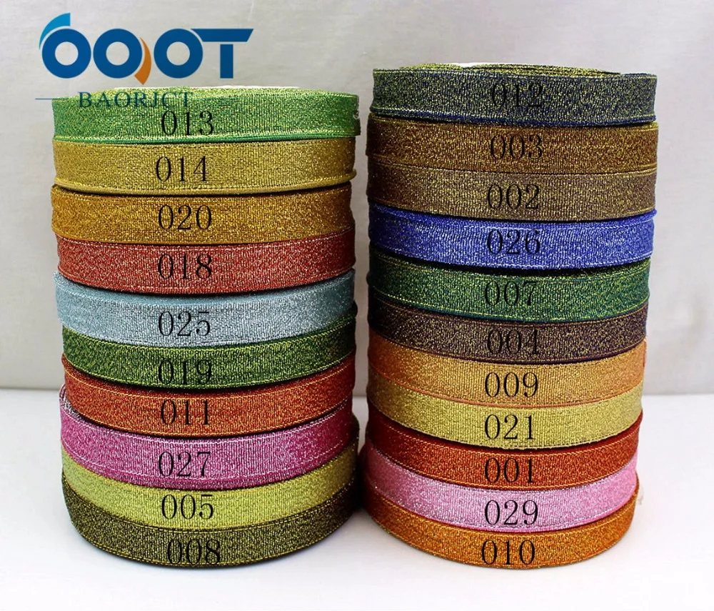 OOOT BAORJCT 1710183,12MM 21 color optional 25 yards green onion ribbon, wedding dress ribbon, gift packaging, DIY hand material