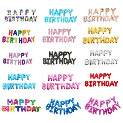 16 inch  Letters HAPPY BIRTHDAY Foil Balloons Happy Birthday Party Decoration Kids Alphabet Air Balloons Baby Shower Supplies