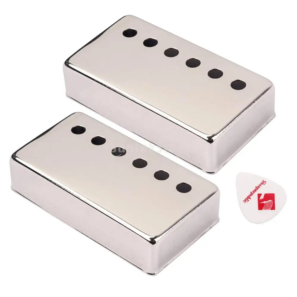 50mm Pole Spacing  16mm Height Humbucker Guitar Pickup Cover Nickel Plated for LP SG Eiphone Electric Guitar Parts