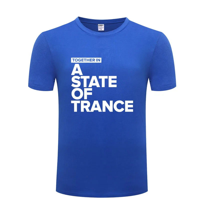 Armin Van Buuren Together In A State of Trance T Shirts Men Hip Hop Short Sleeve O Neck Cotton Man T-Shirt Cool Streetwear Tees