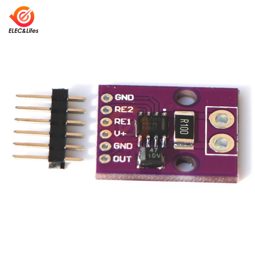 

1Pcs INA282 Current Shunt Monitor Module High speed Bidirectional Low/high Side Voltage Output module