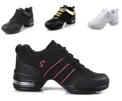 Nuevo 2017 zapatos de baile para mujer, zapatos transpirables de Fitness Jazz Hip Hop, zapatillas de deporte para Salsa para mujer, zapatos de baile con plataforma para mujer