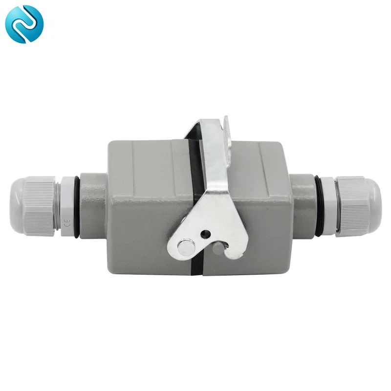 Rectangular heavy duty connector 6 core butt type He-06 waterproof socket connector for aerospace industry 16A