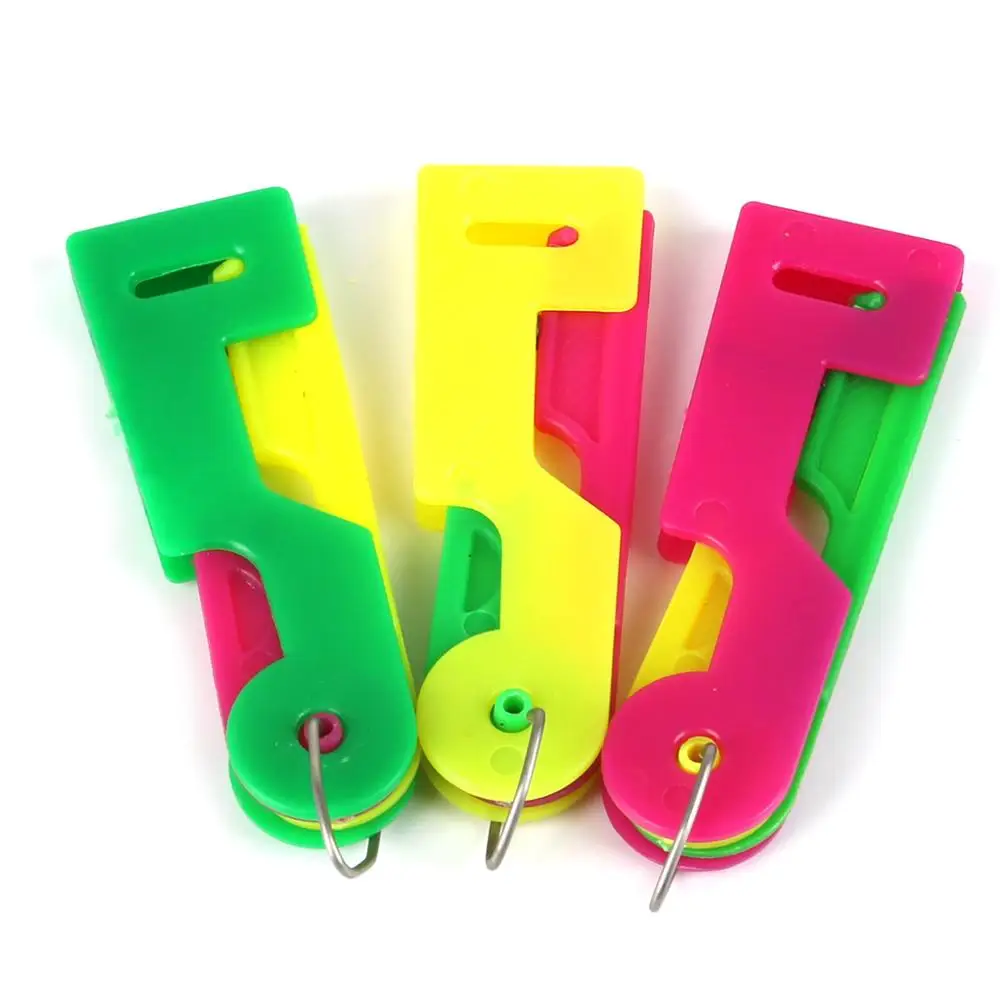 Plastic Handle Craft Thread Cutter+Threader Sewing Use Tool  Elderly Guide Needle Easy Device Automatic Tool Sewing Accessories