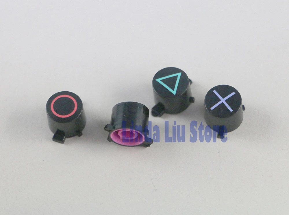 ChengChengDianWan plastic button ABXY Buttons with d pad cross button set Repair Part For PS4 controller 3sets/lot