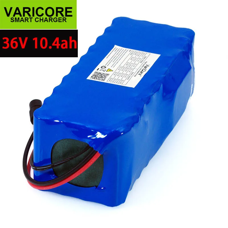 

VariCore 36V 10400mAh 18650 Lithium Battery 10.4ah Motorcycle Electric Car Bicycle Scooter batteries with BMS