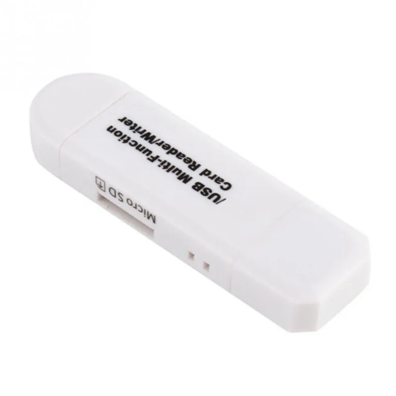الكل في واحد قارئ بطاقات الذاكرة USB صغير 2.0 OTG مايكرو SD/SDXC TF محوّل قارئ البطاقات للكمبيوتر المحمول الكمبيوتر