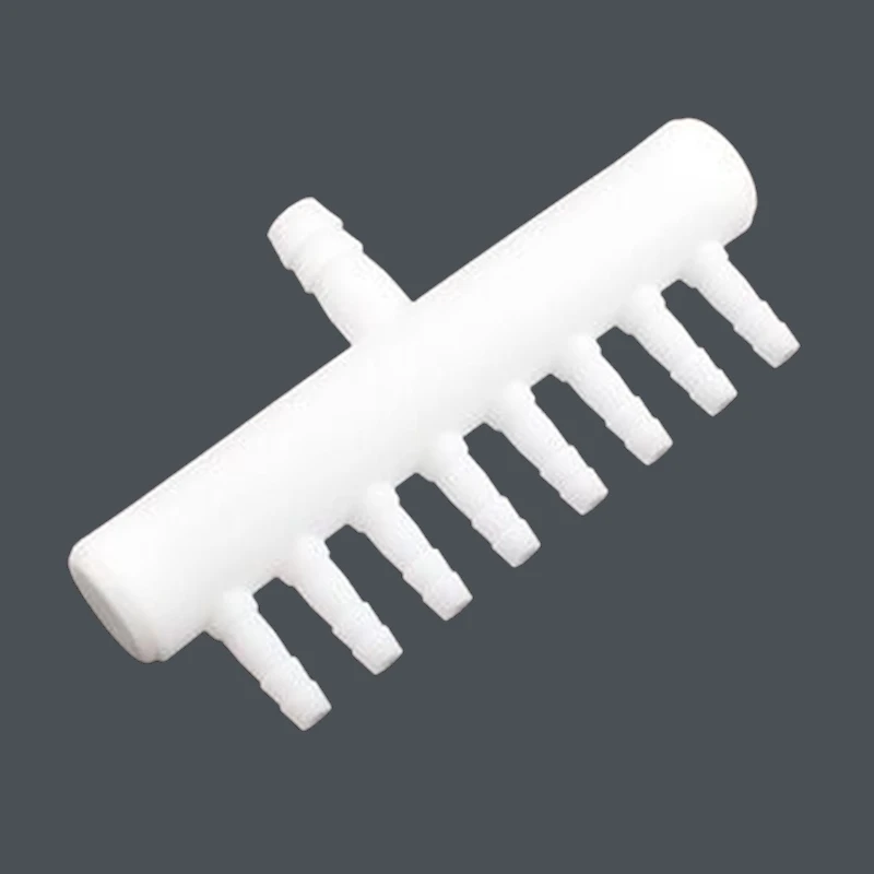 

8m to 4.8mm 1 In 8 Out Air Pump Reducing Joint Fish Tank Pipe Splitters Plastic Tube Garden Water Connectors Aquarium Parts