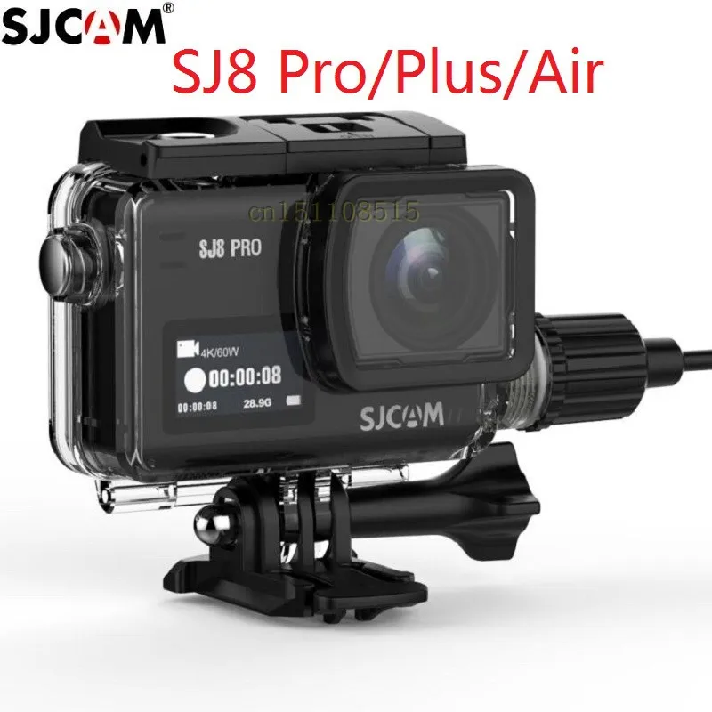 Original SJCAM Motorcycle Waterproof Case for SJCAM SJ8 Pro/Plus/Air Charging Housing Action Camera Protect Frame Charger Box