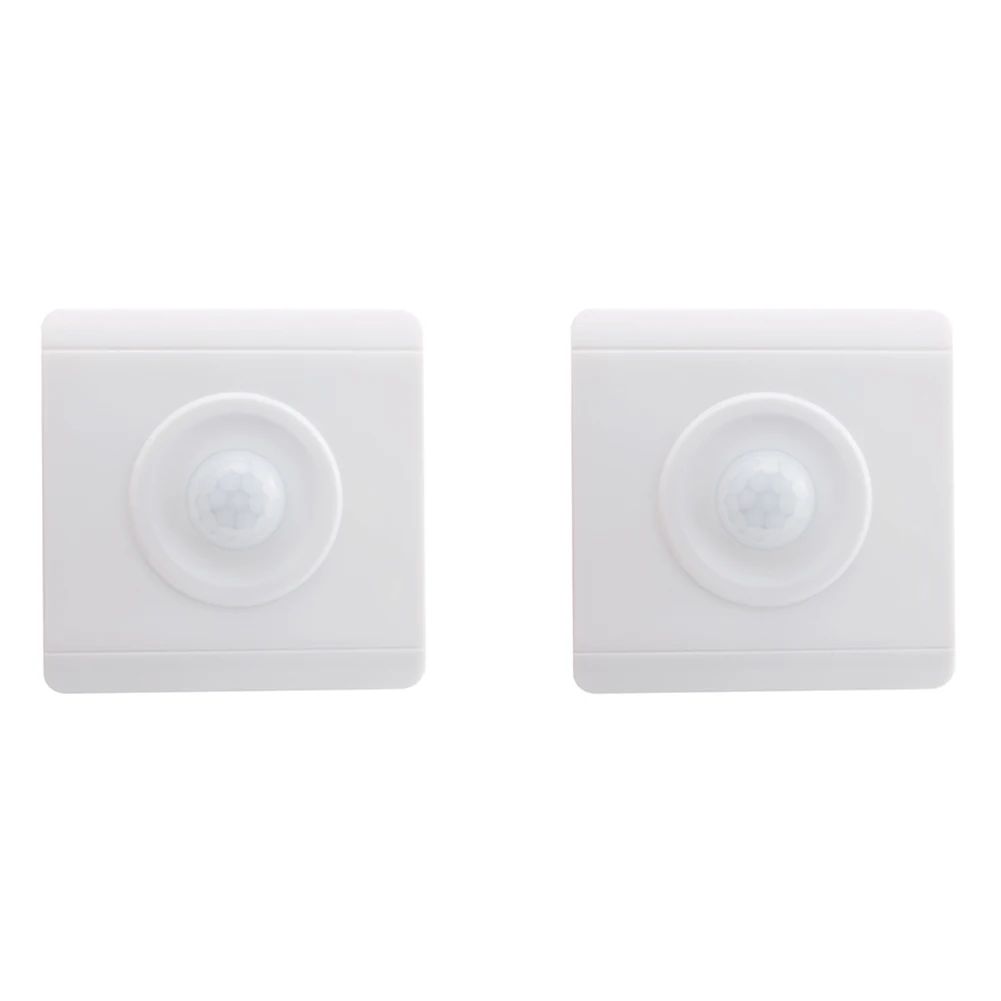 

2pcs Wall Mounted Automatic IR Infrared PIR Movement Motion Sensor ON/OFF Switch