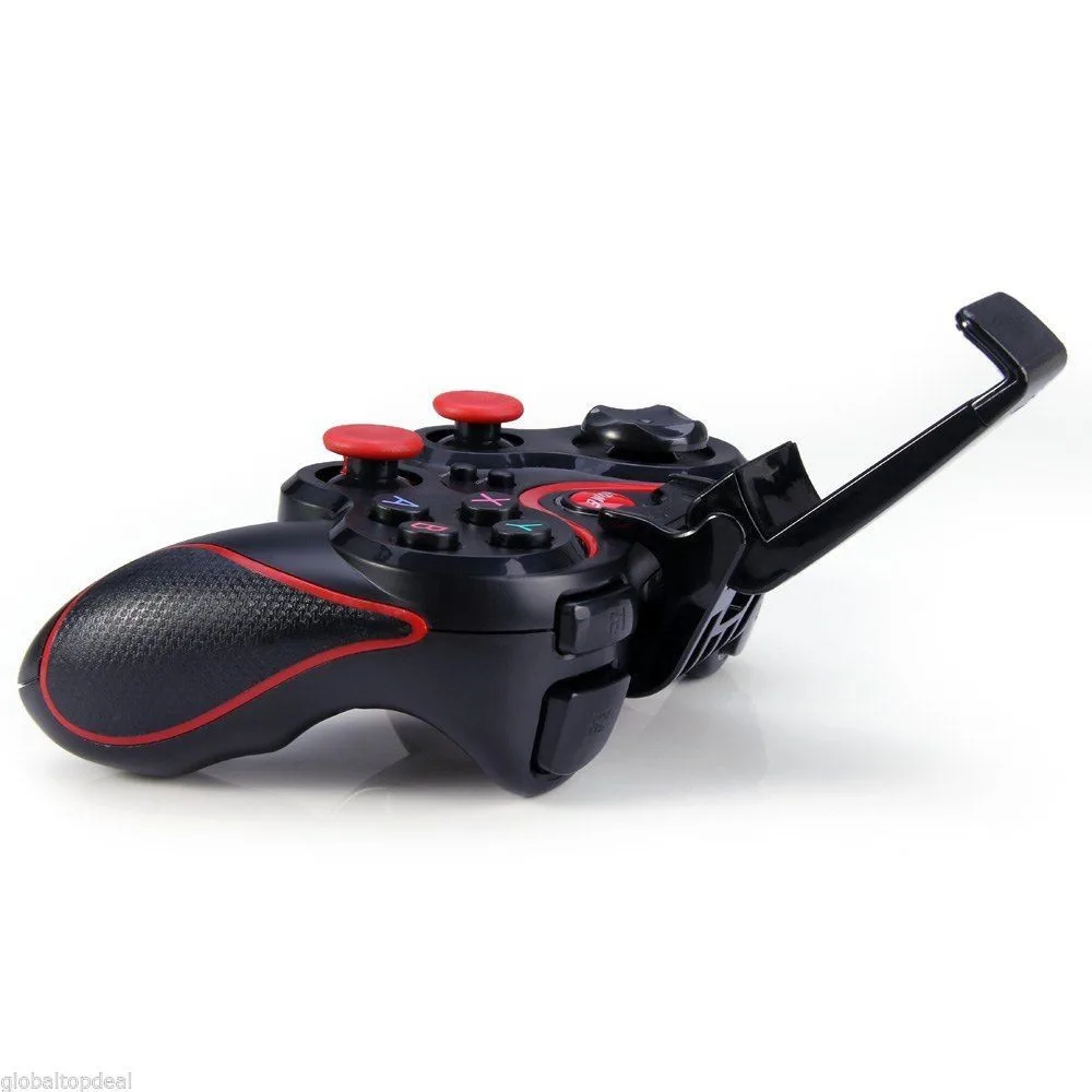 Asli T3 Nirkabel Bluetooth Gamepad Remote Control Joystick PC Game Controller untuk Smartphone/Tablet PK S3 Controller paket