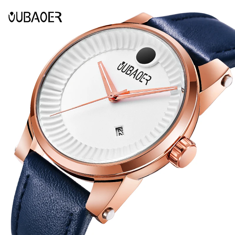 

OUBAOER Original Watch Men Sport Quartz Men Watches Auto Date Wrist Watch Relogio Time Hour Clock Reloj Hombre Mens Watches