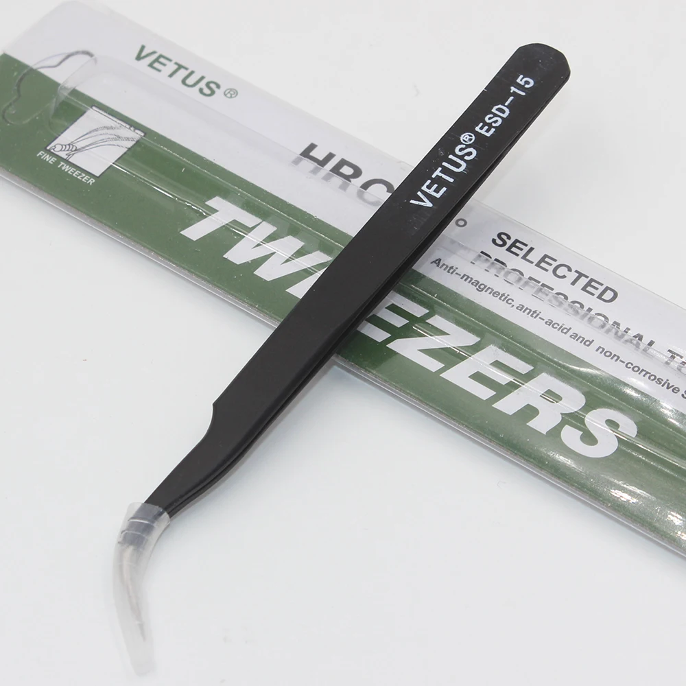 

2pcs ESD-15 BGA Precision Tweezer Set Antistatic Tweezers