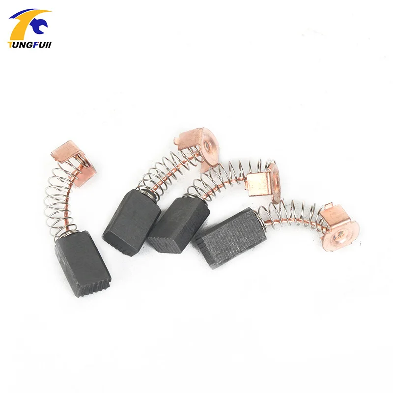 TUNGFULL 4Pcs Mini Drill Electric Grinder Replacement Carbon Brushes Spare Parts Electric Motors Rotary Tool 5*8*13mm