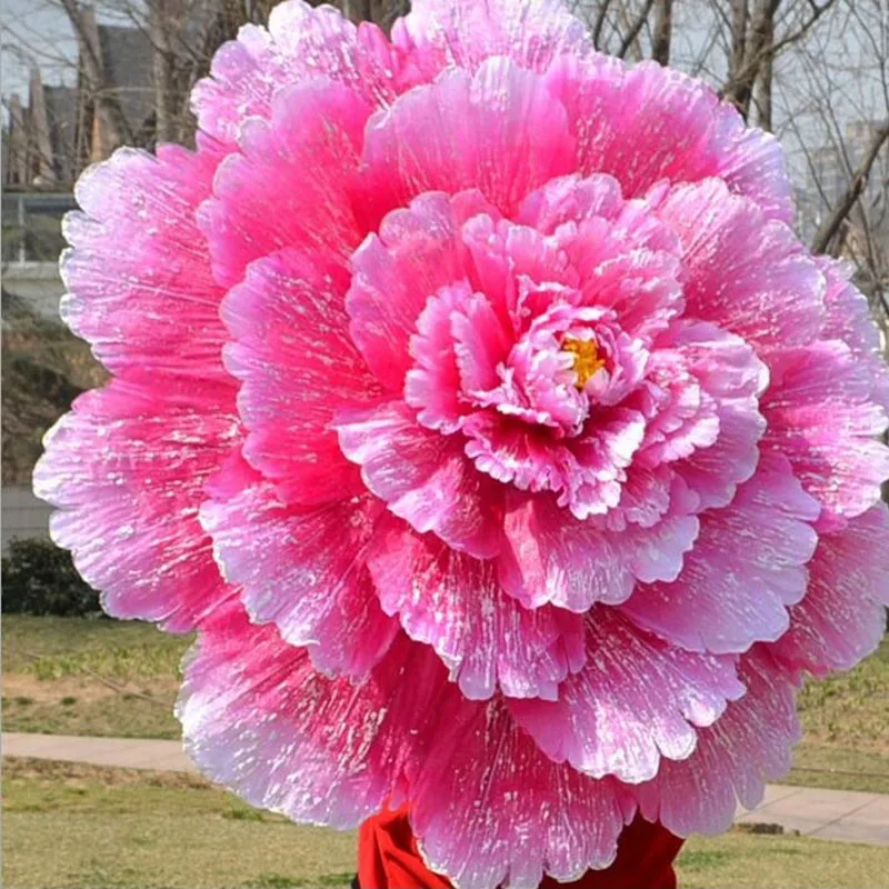 70cm Retro Chinese Peony Flower Umbrella Props Dance Performance Props Wedding Decoration Photograph Fancy Dress Umbrella