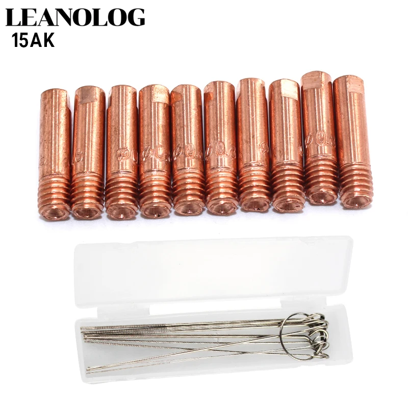 20pcs15AKTorch/Gun Consumables MIG Wire Electric Welding Tips  for the MIG Welding Machine with 1Box Dredge Neeles