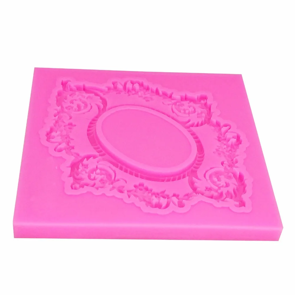 Flowers Figure Silicone mold Photo frame Cake Decoration Supplies Fondant Mold cooking tools Festive & Party Supplies T1148