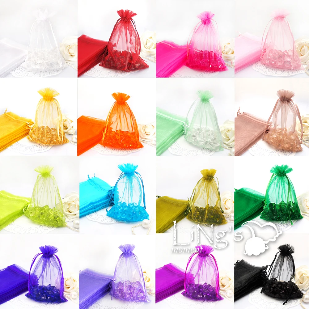 Solid color candy bags box yarn bags wedding supplies 100