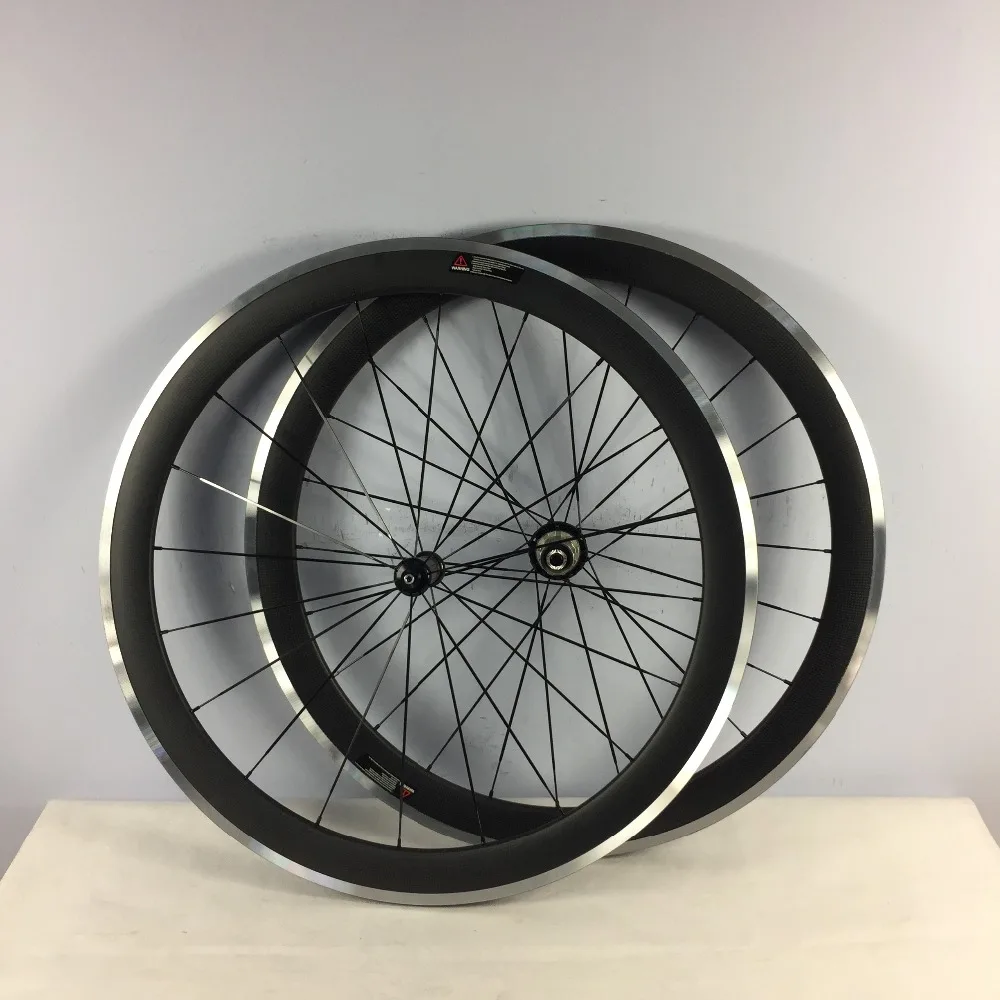 BIKEDOC Wheelset 700C Carbon Wheel With Alloy Brake Surface Road Bike Wheel