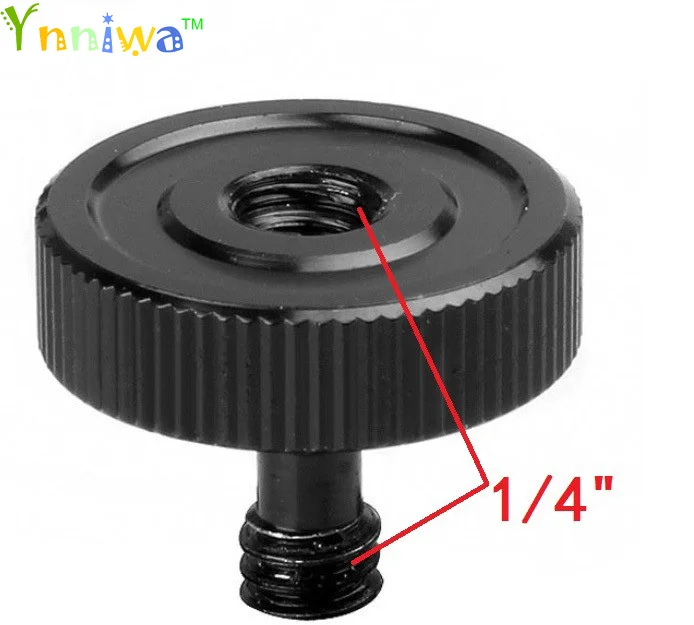 10pcs/lot Black 1/4 Male to 1/4 Female Screw Adapter For Camera Tripod L Type Bracket Stand Holder Hot Sale Best Promotion